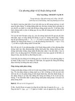 các phương pháp và kỹ thuật chứng minh