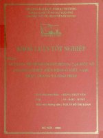 Áp dụng mô hình Franchising tại một số doanh nghiệp điển hình ở Việt Nam Thực trạng và giải pháp
