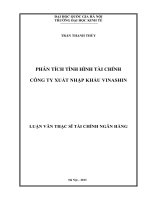 phân tích tình hình tài chính công ty xuất nhập khẩu vinashin