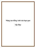 Nâng cao tiếng Anh của bạn qua việc Đọc potx