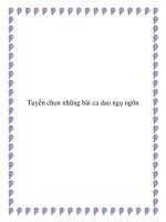 Tuyển chọn những bài ca dao ngụ ngôn potx