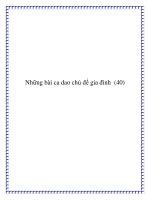Những bài ca dao chủ đề gia đình hạnh phúc potx