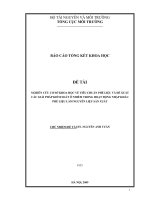 Nghiên cứu cơ sở khoa học về tiêu chuẩn phế liệu về đề xuất giải pháp kiểm soát ô nhiễm trong hoạt động nhập khẩu phế liệu làm nguyên liệu sản xuất