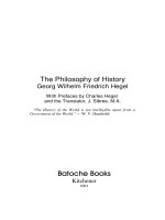 hegel, georg - the philosophy of history