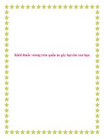 Khói thuốc vương trên quần áo gây hại cho con bạn. pdf