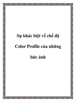 Sự khác biệt về chế độ Color Profile của những bức ảnh pptx