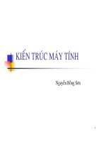 Giáo an Bài giảng: Công nghệ thông tin về kiến trúc máy tính (Slide)