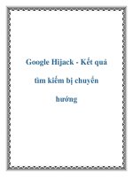 Google Hijack - Kết quả tìm kiếm bị chuyển hướng potx