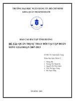 quản trị sự thay đổi tại tập đoàn sony giai đoạn 2007-2013