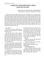 Nghiên cứu thâm nhiễm tế bào Lympho tại mô ung thư phổi ppt