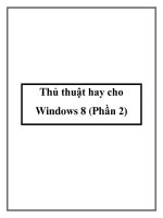 Thủ thuật hay cho Windows 8 (Phần 2) pdf