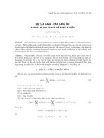 Bộ cân bằng -cân bằng mũ trong hệ phi tuyến và song tuyến. pdf