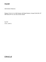 oracle9i administrator's reference for unix systems aix-based systems, compaq tru64 unix, hp 9000 series hp-ux, linux intel, and sun solaris