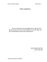 Báo cáo thực tập tốt nghiệp: Thực trạng nghiệp vụ buồng tại khách sạn Trường Thọ - Hà Tĩnh