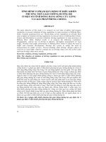 TÌNH HÌNH VI PHẠM QUY ĐỊNH VỀ ĐIỀU KHIỂN PHƯƠNG TIỆN GIAO THÔNG ĐƯỜNG BỘ Ở MỘT SỐ TỈNH ĐỒNG BẰNG SÔNG CỬU LONG VÀ GIẢI PHÁP PHÒNG CHỐNG pdf