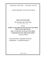 Đề tài : Nghiên cứu đặc điểm địa chất địa chất công trình thềm lục địa miền trung phục vụ cho việc xây dựng công trình và định hướng phát triển kinh tế biển