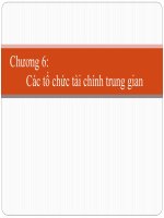 Chương 7 các tổ chức tài chính trung gian
