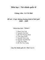 khủng hoảng kinh tế thế giới 2008   2009