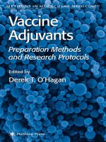 vaccine adjuvants, methods and protocols