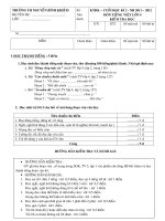 Đề thi cuối kỳ II môn Tiếng Việt lớp 4 năm 2011-2012 pptx