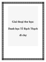 Giai thoại thư họa: Danh họa Tề Bạch Thạch đi chợ pdf