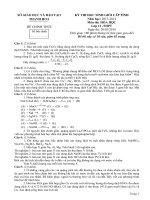 Đề thi học sinh giỏi và đáp án tiinhr Thanh hóa lớp 12 năm học 2014