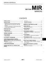 MIR hệ THỐNG KÍNH TRÊN NISSAN VERSA SEDAN 2012