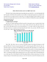 PHÂN TÍCH NGÀNH CAO SU TỰ NHIÊN VIỆT NAM