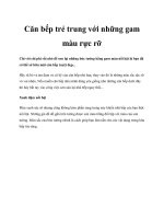 Căn bếp trẻ trung với những gam màu rực rỡ pdf