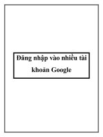 Đăng nhập vào nhiều tài khoản Google docx