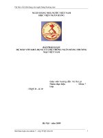 dự báo vốn khả dụng của hệ thống ngân hàng thương mại việt nam