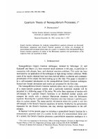 quantum theory of nonequilibrium processes 1