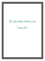 Để nếp nhăn không còn “tăng tốc” ppt