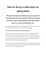 Màu sắc ấm áp và thân thiện cho phòng khách docx