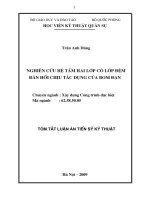Nghiên cứu hệ tấm hai lớp có đệm đàn hồi chịu tác dụng của bom đạn