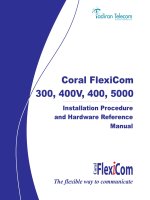 Coral flexicom 300,400,5000 installation manual