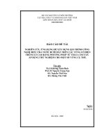 Nghiên cứu, ứng dụng để xây dựng qui trình công nghệ điều tra nước dưới đất trên vùng có điện trở suất cao bằng phương pháp từ telua âm tần  áp dụng thử nghiệm cho một số vùng cụ thể