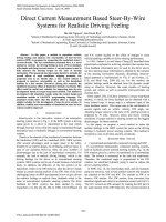 Direct Current Measurement Based Steer-By-Wire Systems for Realistic Driving Feeling doc