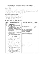 Giáo án bài Trật tự trong trường học - Đạo đức 1 - GV: D.T.Giang: