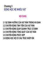 chương 3 cơ học hệ nhiều vật
