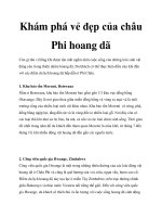 Khám phá vẻ đẹp của châu Phi hoang dã pdf