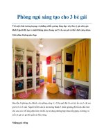 Phòng ngủ sáng tạo cho 3 bé gái ppt