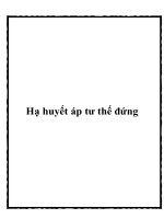 Hạ huyết áp tư thế đứng pdf