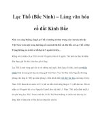 Lạc Thổ (Bắc Ninh) – Làng văn hóa cổ đất Kinh Bắc potx