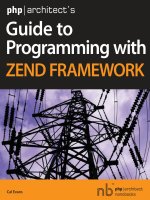 php architects guide to programming with zend framework