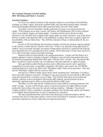 The Consumer Response to Food Labeling