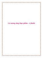 Lá xương sông thực phẩm - vị thuốc. pptx