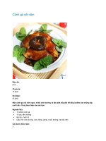 Cánh gà xốt nấm pot