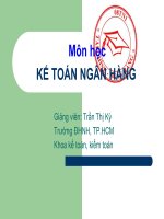 bài giảng kế toán ngân hàng