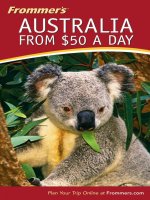 frommer's australia from 50 a day, 13th edition